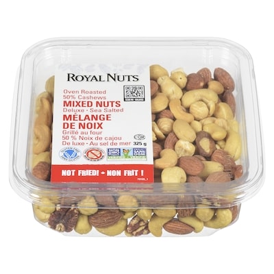 Royal Nuts Dry Roasted Mixed Nuts, Salted 325 g, $4.31/100g