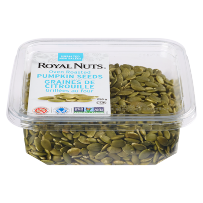 Royal Nuts Graines de citrouille décortiquées non salées 250 g, 3,60 $/100g