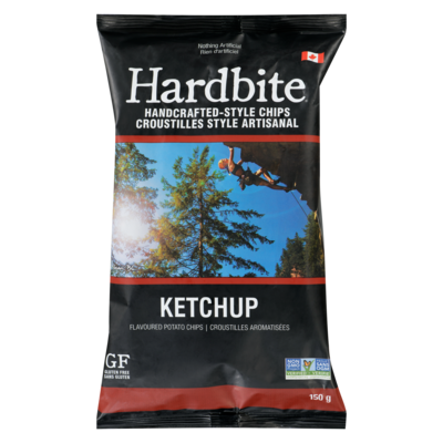 Hardbite Handcrafted-Style Chips, Ketchup 150 g, $2.66/100g