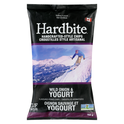 Hardbite Handcrafted-Style Chips Wild Onion & Yogurt 150 g, $2.66/100g