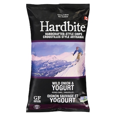 Hardbite Handcrafted-Style Chips Wild Onion & Yogurt 150 g, $2.67/100g
