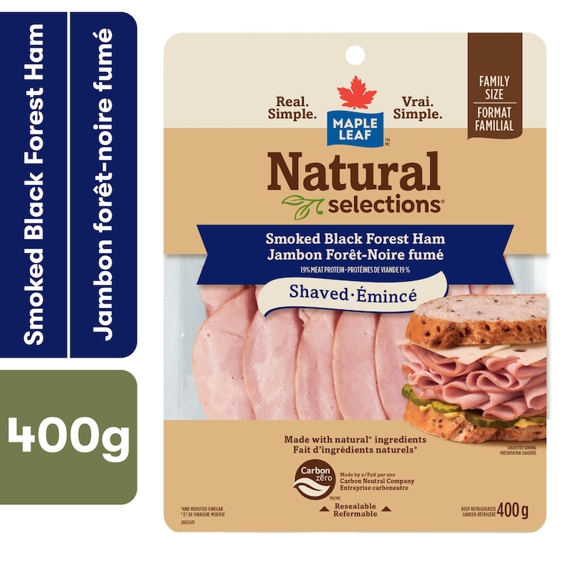 Natural Selections Shaved Black Forest Deli Ham, Smoked, Family Size