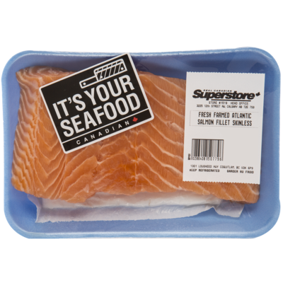 null Farmed Atlantic Salmon Fillet, Fresh $35.25/1kg $15.99/1lb