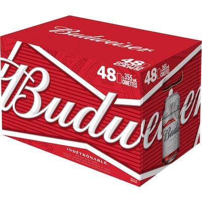 Budweiser Bière 48 conserves (Pièce d’identité requise au moment du ramassage) 48x355.0 ml, 0,41 $/100ml
