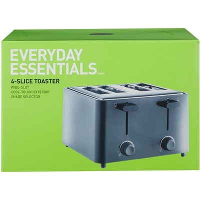 Everyday Essentials 4-Slice Toaster, Black 1 ea, $30.00/1ea