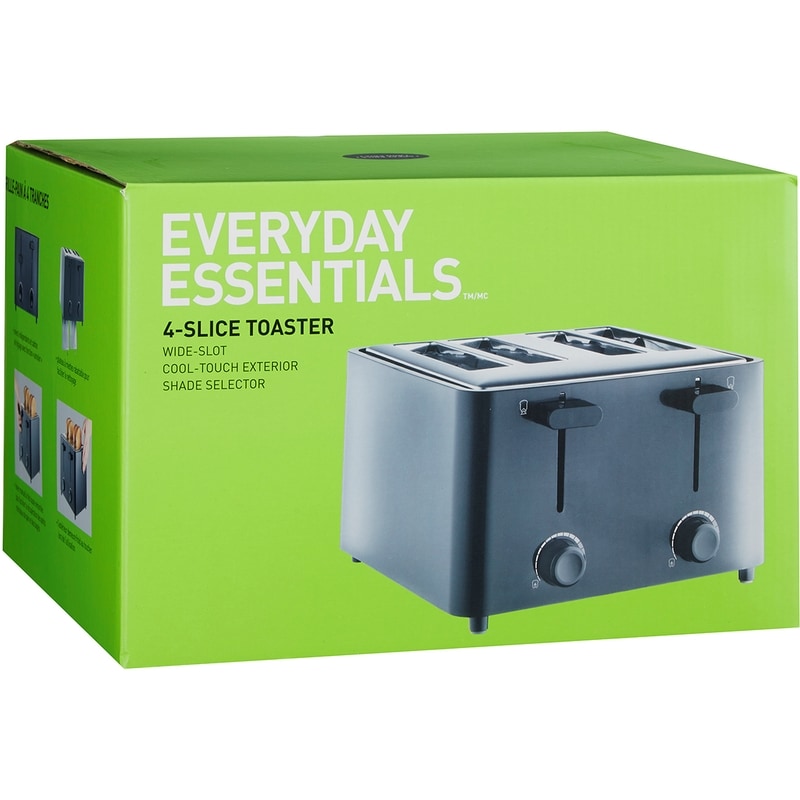 4-Slice Toaster, Black