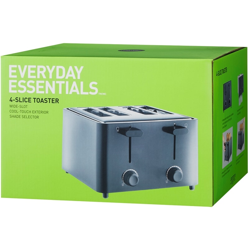4-Slice Toaster, Black
