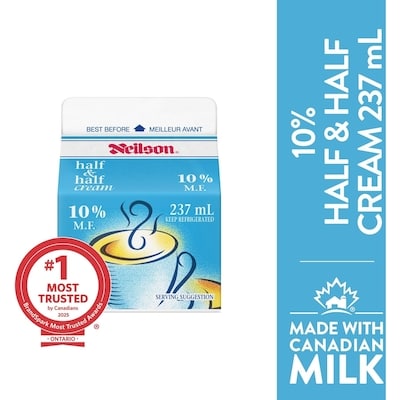 Neilson 10% Half & Half Cream 237 ml, $1.09/100ml