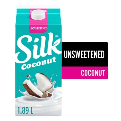 Silk Coconut Milk Alternative, Unsweetened, Dairy Free 1.89 l, $0.26/100ml