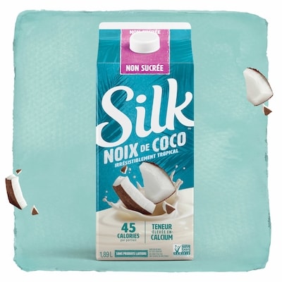 Boisson à la noix de coco , non sucrée, originale, sans produits laitiers