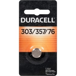 Duracell 303/357 Watch or Electronic Battery 1 ea, $9.00/1ea