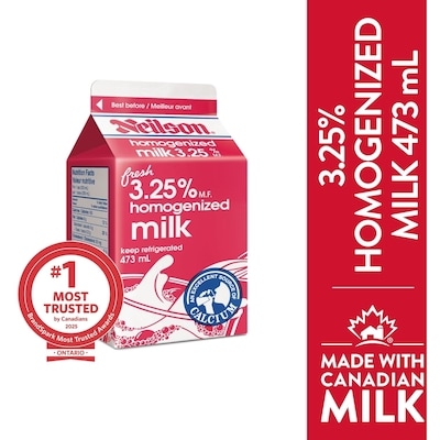 Neilson 3.25% Homogenized Milk 473 ml, $0.62/100ml