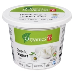 PC Organics Organic Greek Yogurt, Plain 500 g, $1.30/100g