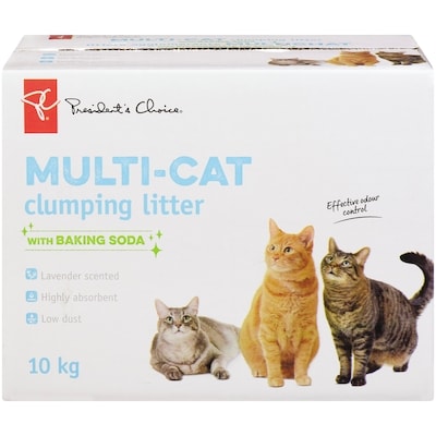 President's Choice Multi-Cat Clumping Litter With Baking Soda 10 kg, $0.12/100g