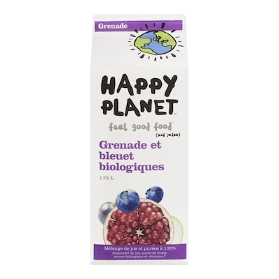 Happy Planet Jus de grenade et de bleuet biologique 1.75 l, 0,43 $/100ml