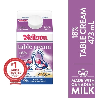 Neilson 18% Table Cream 473 ml, $1.01/100ml