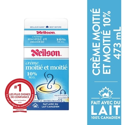 Neilson Crème moitié-moitié 10% 473 ml, 0,82 $/100ml