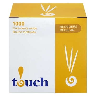 null Cure-dents arrondis 1000 ea, 0,00 $/1ch
