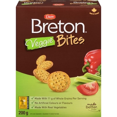 Dare Breton Veggie Bites 200 g, $1.75/100g