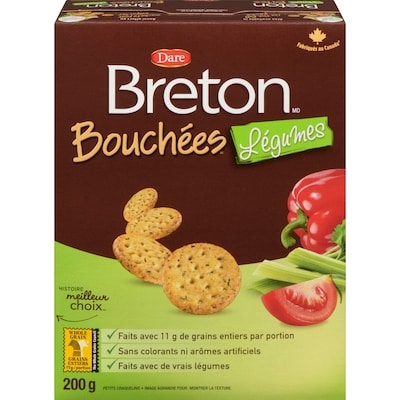Dare Craquelins Breton Bouchées Légumes 200 g, 1,75 $/100g