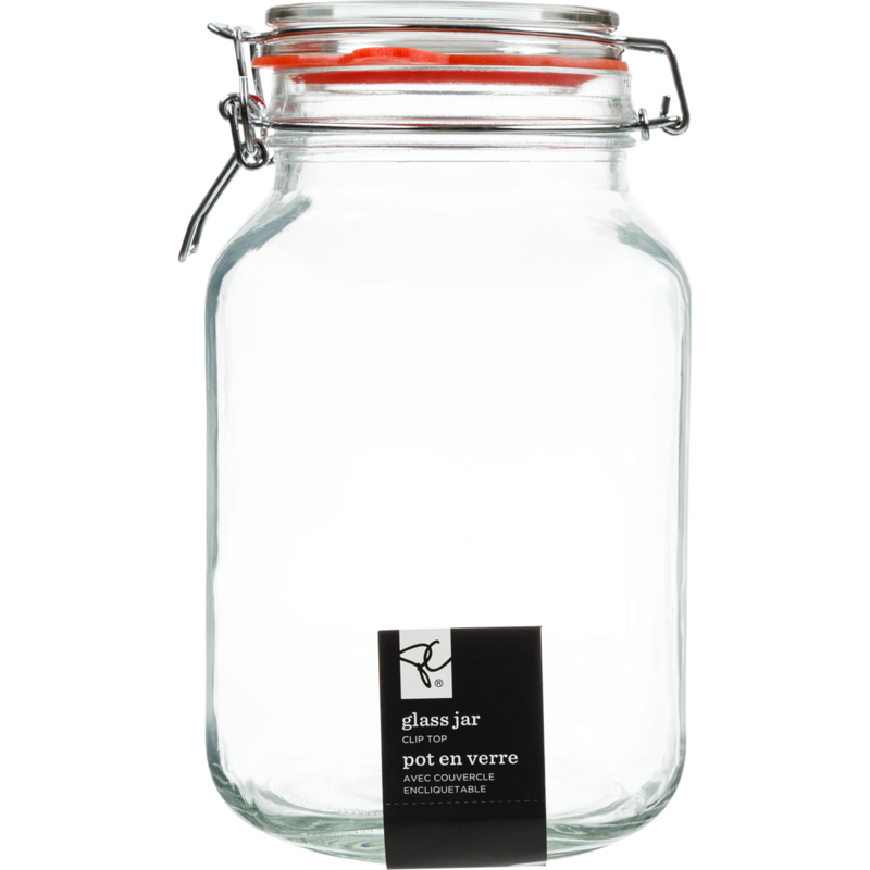 Square Clip Top Jar 2L