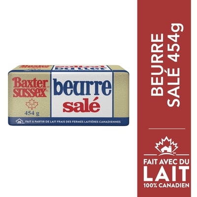 Baxter Beurre Sussex salé 454 g, 1,32 $/100g