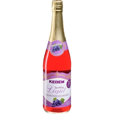 Kedem Kosher Juice, Sparkling Light Concord Grape 750 ml, $1.20/100ml