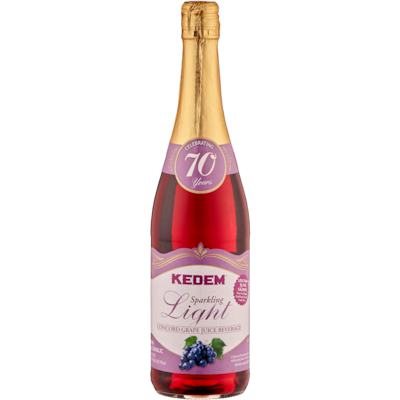 Kedem Jus casher mousseux aux raisins Concord léger 750 ml, 1,20 $/100ml