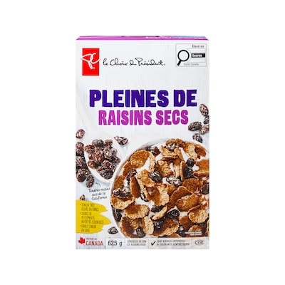 Céréales au son Pleines de raisins secs