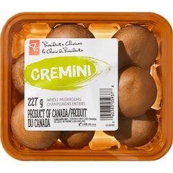 President's Choice Whole Cremini Mushrooms 227 g, $1.10/100g