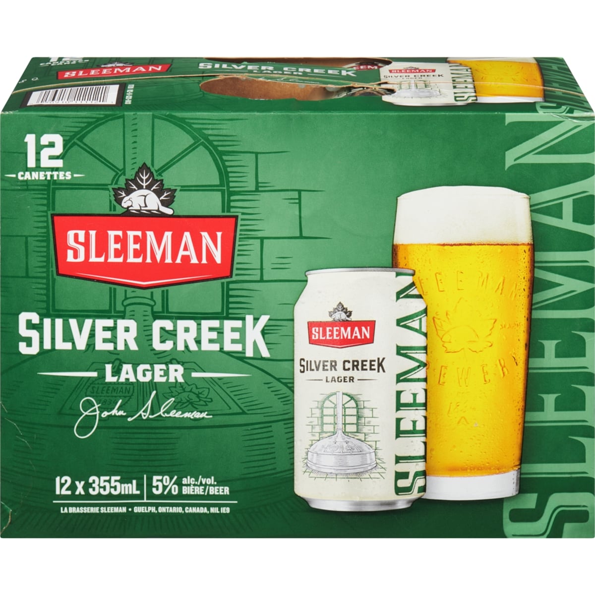 Sleemans Sleeman Silver Creek en canettes (Pièce d’identité requise au moment du ramassage) 12x355.0 ml, 0,54 $/100ml