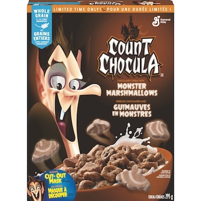 General Mills Count Chocula Grains Entiers Guimauves en Monstres Cereales 295 g, 1,69 $/100g