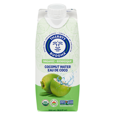Thirsty Buddha All Natural Coconut Water 500 ml, $0.70/100ml