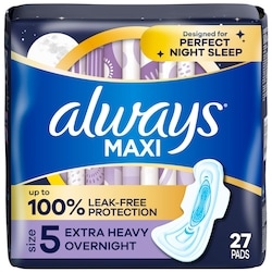 Always Maxi, Overnight Extra Heavy 27 ea, $0.54/1ea