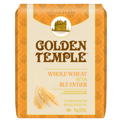 Golden Temple Whole Wheat Flour 9 kg, $0.19/100g