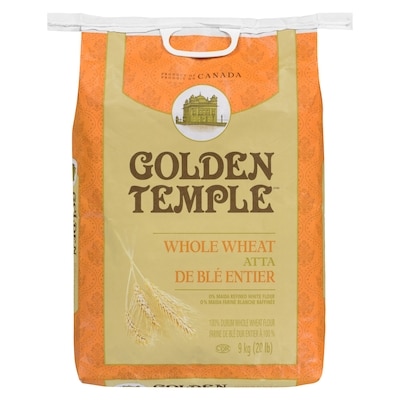 Golden Temple Whole Wheat Flour 9 kg, $0.18/100g