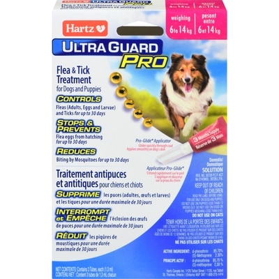 Hartz UltraGuard Pro Flea & Tick Drops for Dogs 16–30 lbs 3 ea, $7.00/1ea