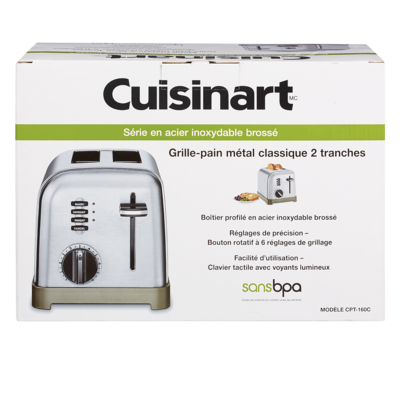 Cuisinart Cuisinart Grille-Pain Métal Classique 2-Tranches 1 ea, 95,00 $/1ch