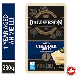 Balderson Fromage cheddar vieilli 1 an 280 g, 4,93 $/100g