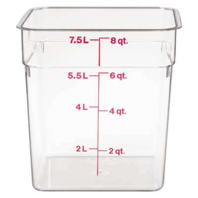 null 8QT Clear Square Food Container 1 ea, $31.99/1ea