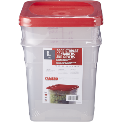 null 8QT Square Tran-Trans with Lid 2x1.0 ea, $22.00/1ea