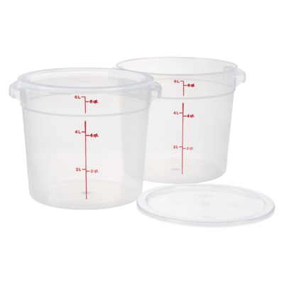 null Contenant rond avec couvercle 5,7 L 2x1.0 ea, 13,50 $/1ch