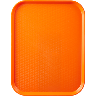 null Plateau standard pour aliments en plastique orange 14 po x 18 po 1 ea, 8,99 $/1ch