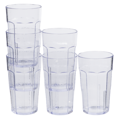 null 16oz Clear Tumbler Cups 6x1.0 ea, $4.00/1ea