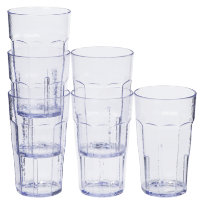 null 22oz Clear Tumbler Cups 6x1.0 ea, $4.33/1ea