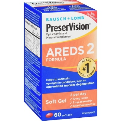 Preservision Eye Vitamin And Mineral Supplement Areds 2 Formula