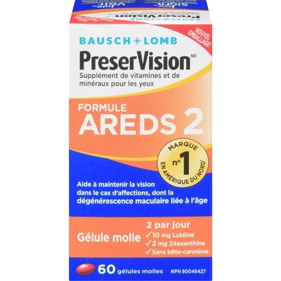 Bausch & Lomb Formule AREDS 2 60 ea, 0,35 $/1ch