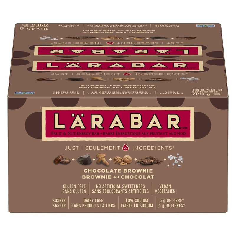 Fruit & Nut Energy Bar, Chocolate Brownie, 16/pack