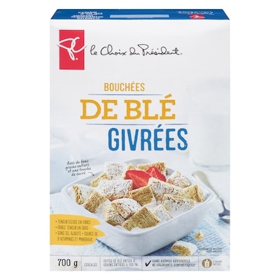 le Choix du Président Bouchées de blé givrées 700 g, 1,00 $/100g