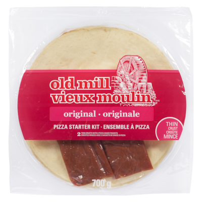 Old Mill 12" Thin Pizza Starter Kit 700 g, $0.86/100g